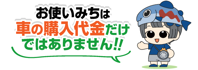 お使いみちは車の購入代金だけではない！！
